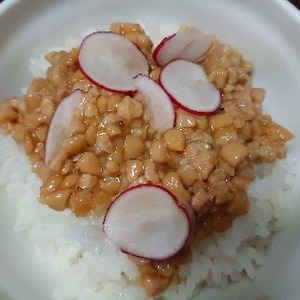 納豆の食べ方-ラディッシュ♪